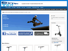 Tablet Screenshot of extremetoys.com.au
